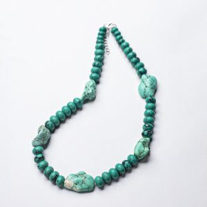 Kingman Turquoise Nugget Necklace