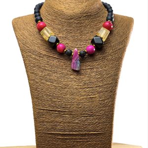 MIXED MEDIA NECKLACE