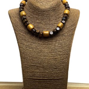 WOOD CHOKER NECKLACE