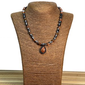 Goldsand Gemstone Pendant Necklace